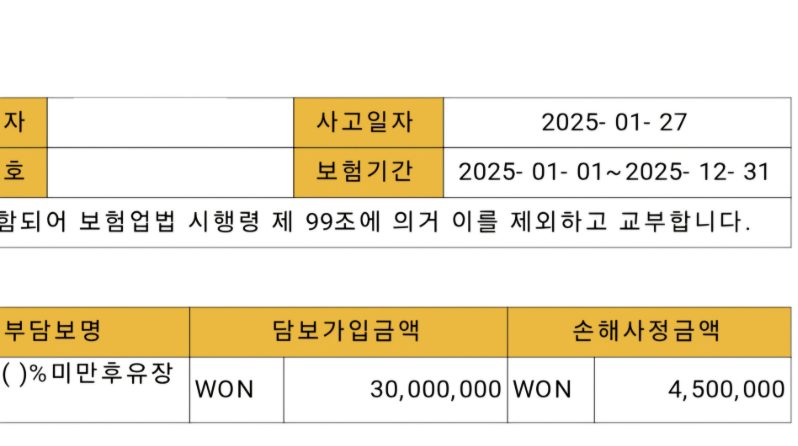 손해사정서